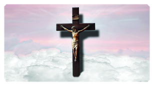 DSC700 107 PK Crucifix Clouds Pink